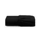 Lençol Cintilante Queen Percal 180 Fios com Elástico - Preto - 100% Algodão