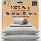 Lençol com Elástico Bambaw Queen Cooling 100% Bambu 40 cm de Profundidade