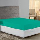 Lençol Com Elástico Casal Nobre 1 Peça 30cm De Altura Malha 100% Algodão - Jade