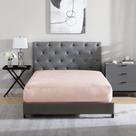 Lençol com elástico Cathay Home Full Plush Fur Full Blush