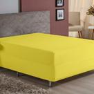Lençol Com Elástico King Nobre 1 Peça Luva De Box 55cm De Altura Malha 100% Algodão - Amarelo Lençol Com Elástico King Nobre 1 Peça Luva De Box 55cm De Altura Malha 100% Algodão - Amarelo