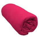Lençol Com Elástico King Portallar Malha 100% Algodão Liso Linha Casa Vermelho Fita