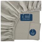 Lençol com elástico LANE LINEN Twin XL 100% algodão orgânico branco