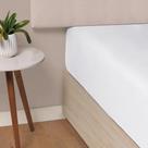 Lencol com elastico liss cor branco king karsten