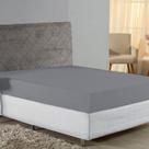 Lençol Com Elástico Queen Nobre 1 Peça 30cm De Altura Malha 100% Algodão - Cinza Lençol Com Elástico Queen Nobre 1 Peça 30cm De Altura Malha 100% Algodão - Cinza