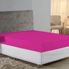 Lençol com Elástico Queen Nobre 1 Peça 30cm de Altura Malha 100% Algodão - Pink