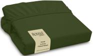 Lençol com elástico Royale Linens Twin XL Hunter Green Microfiber Lençol com elástico Royale Linens Twin XL Hunter Green Microfiber