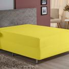 Lençol Com Elástico Solteiro Nobre 1 Peça Luva de Box 55cm de Altura Malha 100% Algodão - Amarelo Lençol Com Elástico Solteiro Nobre 1 Peça Luva de Box 55cm de Altura Malha 100% Algodão - Amarelo