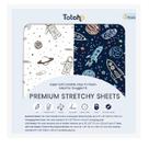 Lençol com elástico Totaha Premium Soft Elastchy, pacote com 2 unidades