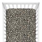 Lençol de berço ajustado Posh Peanut Lana Leopard Tan Viscose Bamboo Lençol de berço ajustado Posh Peanut Lana Leopard Tan Viscose Bamboo