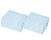 Lençol de berço American Baby Company 100% algodão natural azul