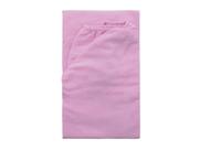 Lençol de Berço Americano Menina Rosa Liso Com Elástico 100% Algodão