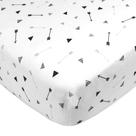 Lençol de berço com elástico American Baby Company 100% algodão 132x71 cm