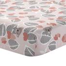 Lençol de berço Lambs & Ivy Calypso Cotton Rosa/Cinza/White Animals Lençol de berço Lambs & Ivy Calypso Cotton Rosa/Cinza/White Animals