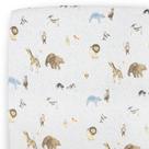 Lençol de berço Little Unicorn Party Animals Muslin 132x71 cm