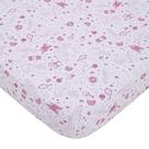 Lençol de berço NoJo Disney Princess Dare to Dream rosa e branco