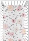 Lençol de Berço Sweet Jojo Designs - Coleção Floral em Aquarela Lençol de Berço Sweet Jojo Designs - Coleção Floral em Aquarela