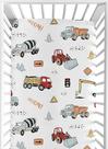 Lençol de berço Sweet Jojo Designs Construction Truck Nursery Lençol de berço Sweet Jojo Designs Construction Truck Nursery