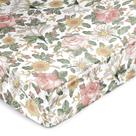 Lençol de Berço Sweet Jojo Designs - Estampa Floral Vintage em Cetim Blush Lençol de Berço Sweet Jojo Designs - Estampa Floral Vintage em Cetim Blush