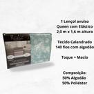 Lençol de Cama Queen avulso com 1 peças Realce Sultan