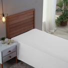 Lençol de Cama Solteiro Sem Elástico PREMIUM Percal 300 Fios 100% Algodão Cama Box Avulso