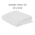 Lençol de Elástico Avulso Solteiro Viúva 1,28 x 1,88m Branco Arrumadinho Enxovais
