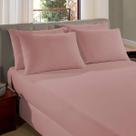 Lençol de Elástico Malha Casal Liso Vivaldi 100% Algodão Rosa