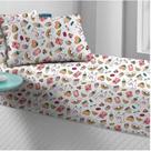 Lençol de Solteiro Avulso Estampado com Elástico 1,88 x 0,88 x 0,20 Altura