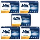 Lençol Descartável Absorvente Mili Vita p/adulto 5 pacotes c/ 6 lençóis Total 30 lençóis
