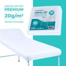 Lençol Descartável C/ Elastico Branco 20gr 220X110 10 Unid