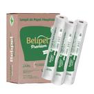 Lencol hospitalar belipel premium 100% celulose sem picote - 50 cm x 50 metros