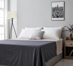 Lençol Impermeável Bee Bee King Queen 241x229cm Cinza Bege
