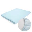 Lençol Infantil Com Elástico Avulso Liso para Berço Padrão 1,30 x 60cm Baby Papi Têxtil Cor:Azul Claro
