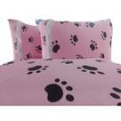 Lençol Malha Casal Box Queen Estampado C/ Elástico + 02 Porta Travesseiros com Zíper e Lese