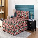 Lençol Para Cama Conjugada Queen 2 em 1 Malha Estampada Cobre Colchão e Box Avulso