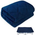 Lençol para cama infantil portátil Regalo My Cot Biloban azul marinho