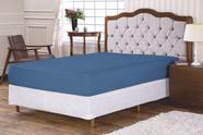 Lençol para Cama Queen com Elástico Altura 30cm Azul