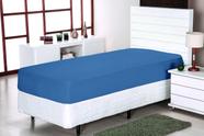 Lençol para Cama Solteiro com Elástico Altura 30cm Azul Lençol para Cama Solteiro com Elástico Altura 30cm Azul