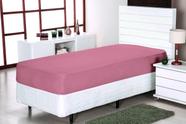Lençol para Cama Solteiro com Elástico Altura 30cm Rosa Envelhecido