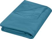 Lençol plano Utopia Bedding Queen Denim Blue, microfibra escovada