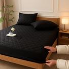 Lençol Protetor Ajustável Macio Impermeável Decorativo Colchão Cama Solteiro Lençol Protetor Ajustável Macio Impermeável Decorativo Colchão Cama Solteiro