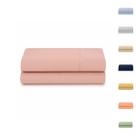 Lençol Queen 100% Algodão S/ Elástico Avulso Liso com Viés Malha Penteada Fio 30/1