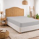 Lençol Queen 300 Fios Com Elástico 1 Peça Roupa de Cama Box Percal de Algodão Tecido Super Macio