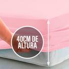 Lençol Queen 40cm c/ Elástico Avulso Percal 180 fios 80% Algodão