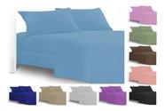 Lençol Solteiro 2 Peças Cama Box Temos Todas as Cores Charme
