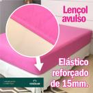 Lençol Solteiro Avulso Com Elástico Inteiro Linha Luxo Toque Macio