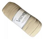 Lençol Solteiro c/ 30 Venesa de Malha com Elástico Kaki Fio Penteado