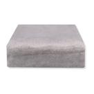 Lençol Solteiro Plush Liso Inove 88 x 188 x 30 cm Platina Hedrons