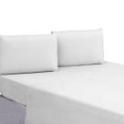 Lençol Solteiro Sem Elástico Percal 200 Fios 100% Algodão Cama Box 01 Peça Lindo e Macio BRANCO