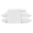 Lencol toque de seda liso jg king 4pc branco - JOLITEX TERNILLE